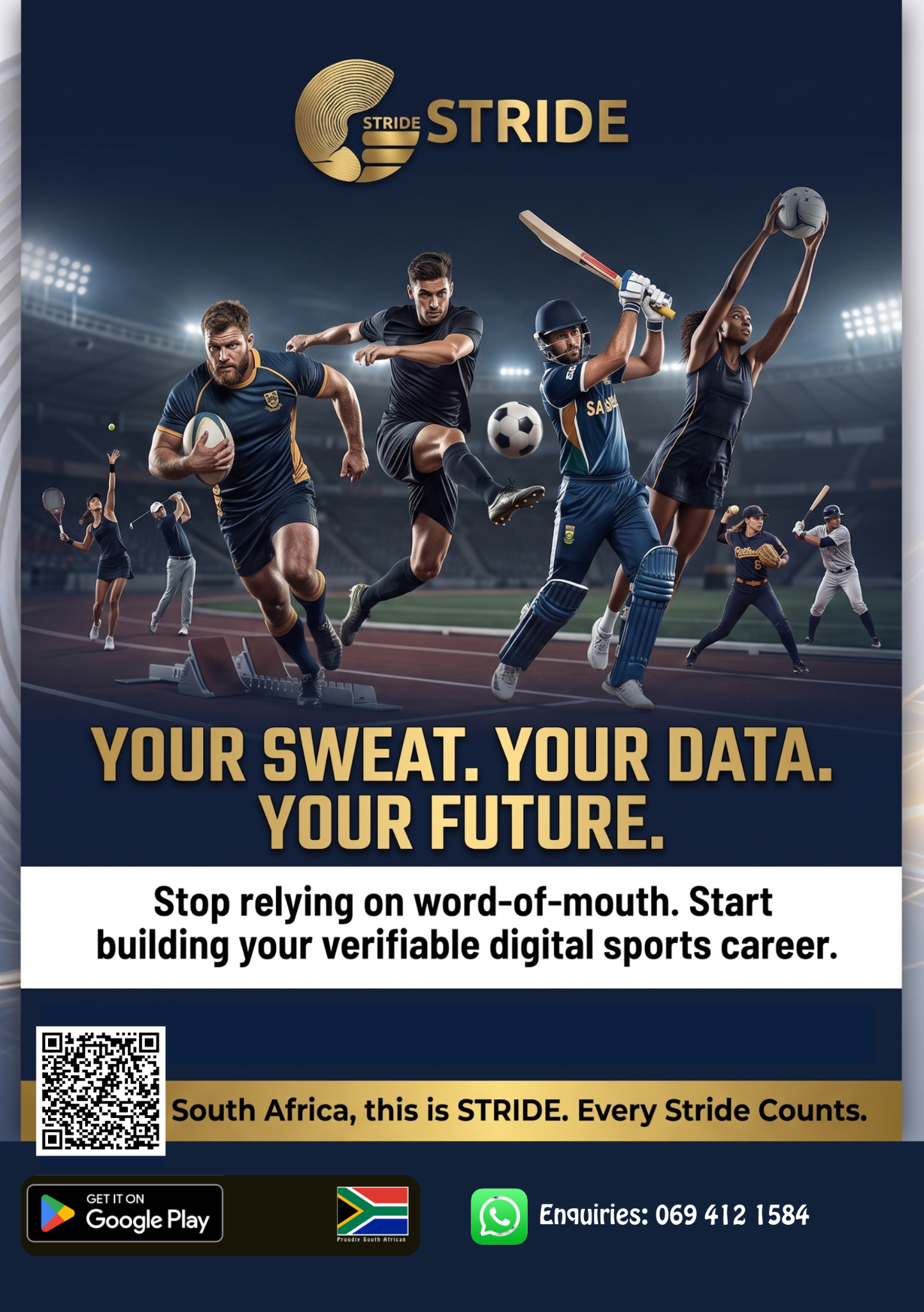 Your sweat your data your future poster